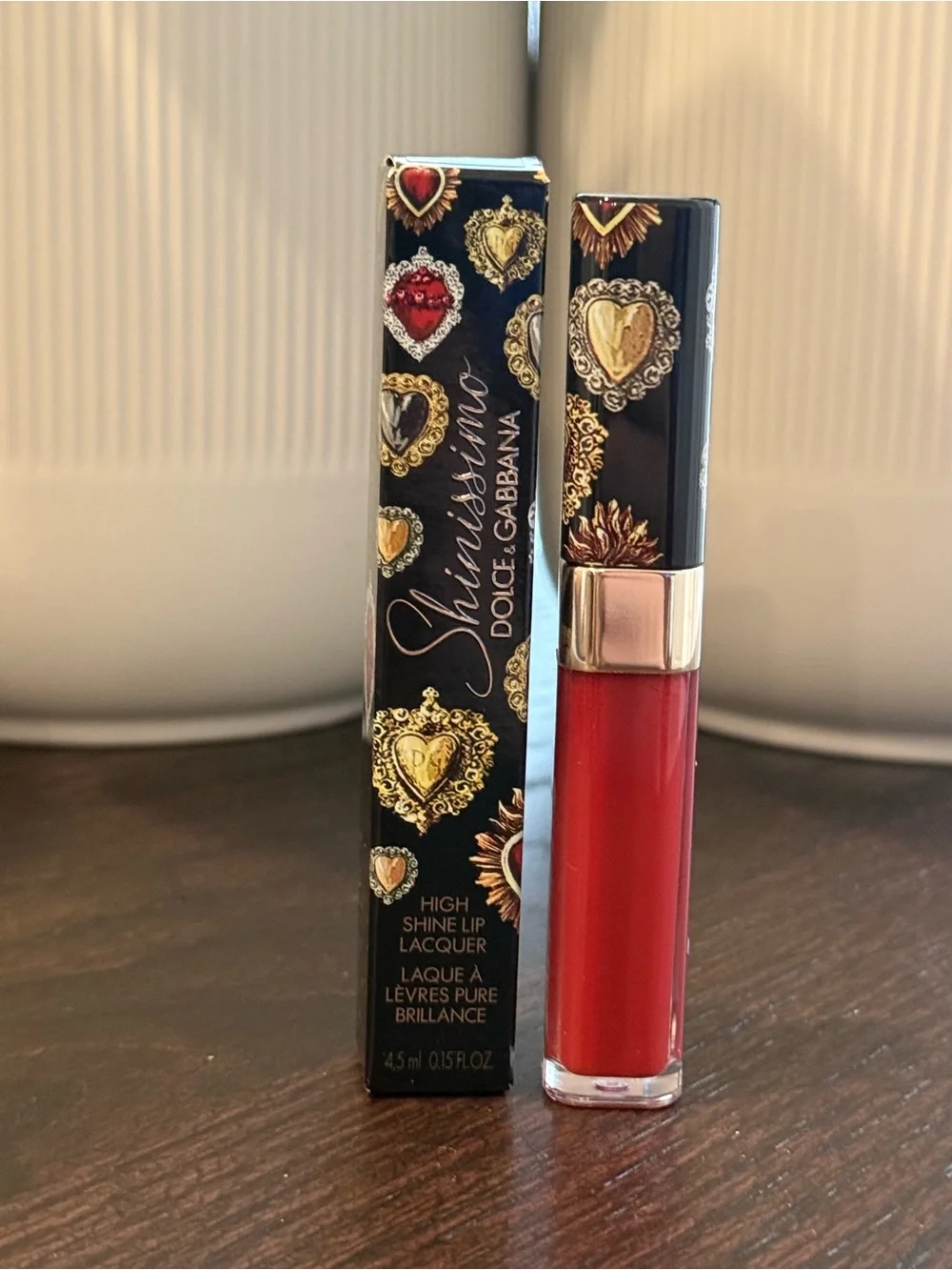 ✨ Dolce & Gabbana Shinissimo High Shine Lip Lacquer 650 Classic Ruby ❤️ NIB ✨